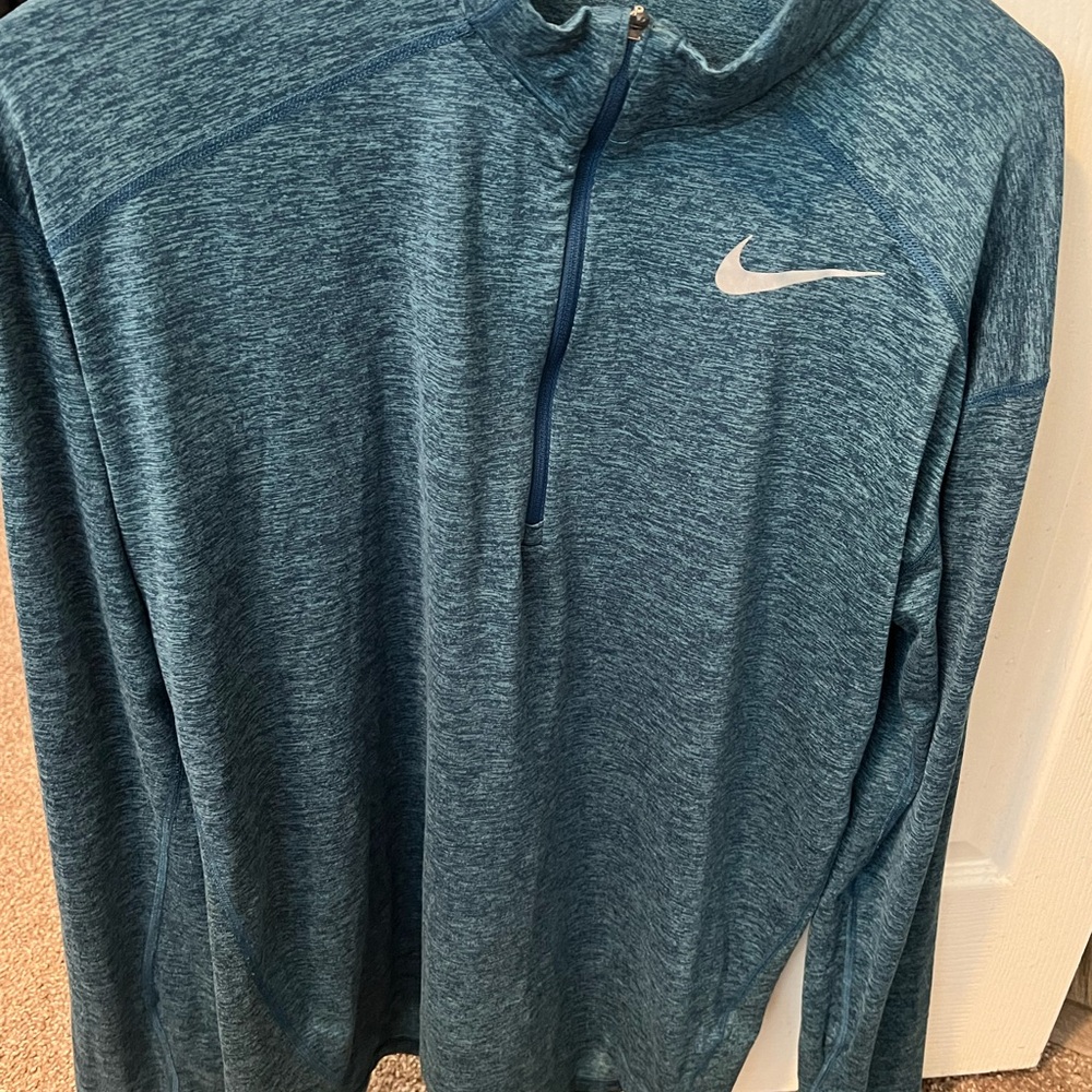 Nike Teal Quarter-Zip Pullover